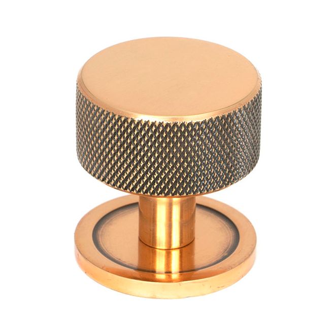 From The Anvil - Brompton Cabinet Knob - 32mm (Plain) - Polished Bronze - 46870 - Choice Handles