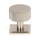 From The Anvil - Brompton Cabinet Knob - 32mm (Square) - Satin Stainless Steel - 46893 - Choice Handles