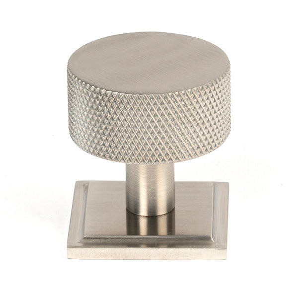 From The Anvil - Brompton Cabinet Knob - 32mm (Square) - Satin Stainless Steel - 46893 - Choice Handles