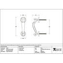 From The Anvil - Satin Marine SS (316) Doctor's Door Knocker - 46910 - Choice Handles