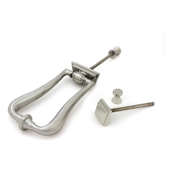 From The Anvil - Satin Marine SS (316) Slimline Art Deco Door Knocker - 46940