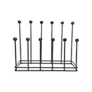 From The Anvil - Pewter Six Pair Boot Rack - Pewter Patina  - 47109 - Choice Handles