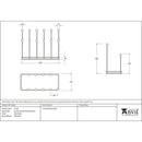 From The Anvil - Matt Black Six Pair Boot Rack - Matt Black  - 47108 - Choice Handles