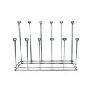 From The Anvil - Pewter Six Pair Boot Rack - Pewter Patina  - 47109 - Choice Handles