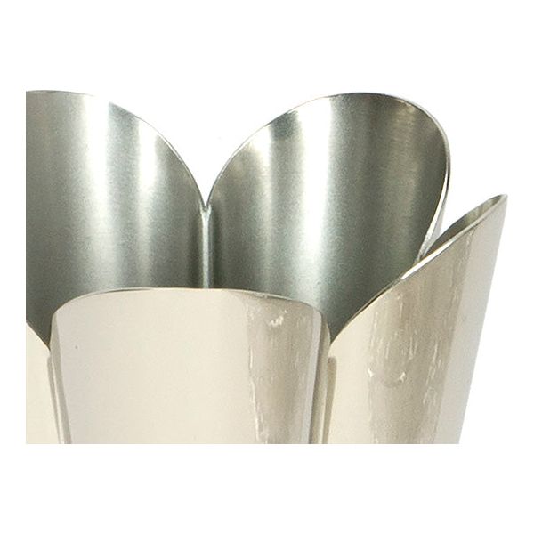 From The Anvil - Smooth Nickel Flora Pot - Small - Smooth Nickel  - 47121