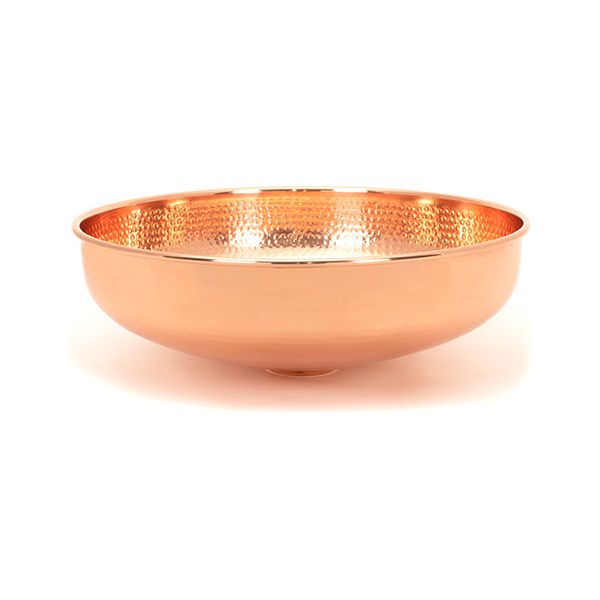 From The Anvil - Hammered Copper Round Sink - Hammered Copper  - 47197