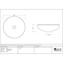 From The Anvil - Smooth Nickel Round Sink - Smooth Nickel  - 47201 - Choice Handles