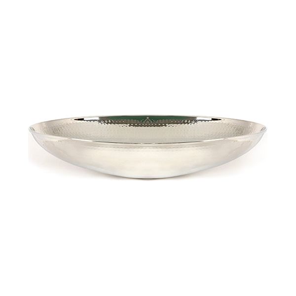 From The Anvil - Hammered Nickel Oval Sink - Hammered Nickel  - 47204