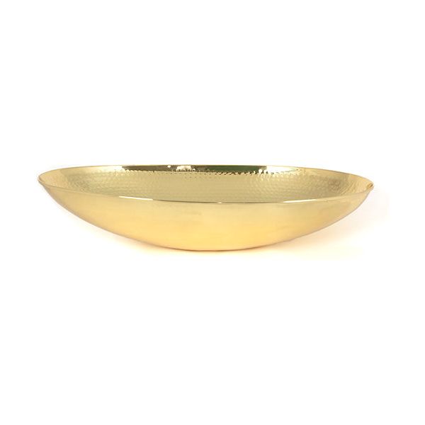 From The Anvil - Hammered Brass Oval Sink - Hammered Brass  - 47205