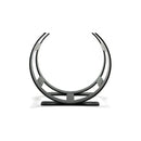 From The Anvil - Matt Black Curved Log Holder - Small - Matt Black  - 47209 - Choice Handles