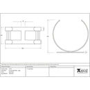 From The Anvil - Matt Black Curved Log Holder - Large - Matt Black  - 47211 - Choice Handles