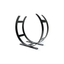 From The Anvil - Matt Black Curved Log Holder - Large - Matt Black  - 47211 - Choice Handles