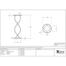 From The Anvil - Matt Black Spiral Companion Set - Avon Tools - Matt Black  - 47215 - Choice Handles