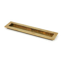From The Anvil - 250mm Plain Rectangular Pull - Aged Brass - 48307 - Choice Handles