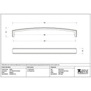 From The Anvil - 9" Ribbed Pull Handle - Beeswax - 48354 - Choice Handles