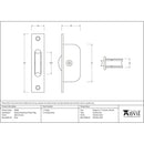 From The Anvil - Square Ended Sash Pulley 75kg - Polished Bronze - 49588 - Choice Handles