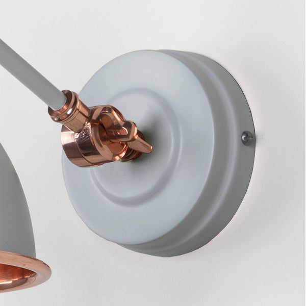 From The Anvil - Smooth Copper Brindley Wall Light in Birch - Smooth Copper  - 49714SBI - Choice Handles