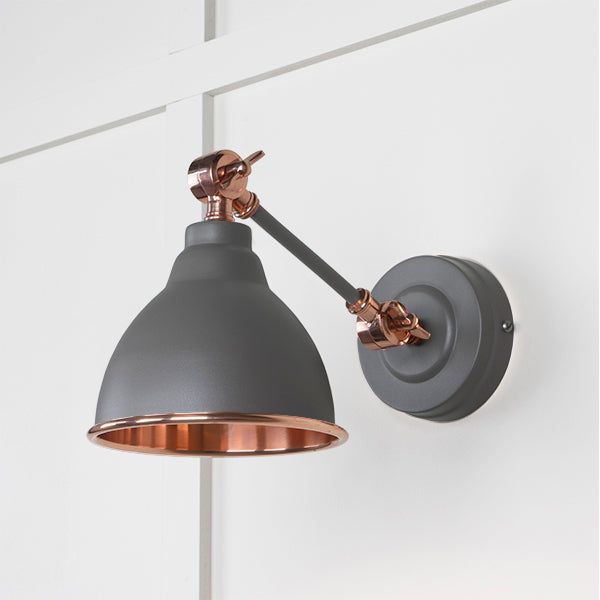 From The Anvil - Smooth Copper Brindley Wall Light in Dingle - Smooth Copper  - 49714SDI