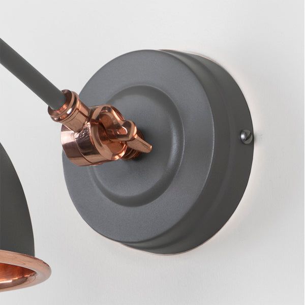 From The Anvil - Smooth Copper Brindley Wall Light in Bluff - Smooth Copper  - 49714SBL