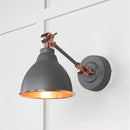 From The Anvil - Smooth Copper Brindley Wall Light in Bluff - Smooth Copper  - 49714SBL - Choice Handles