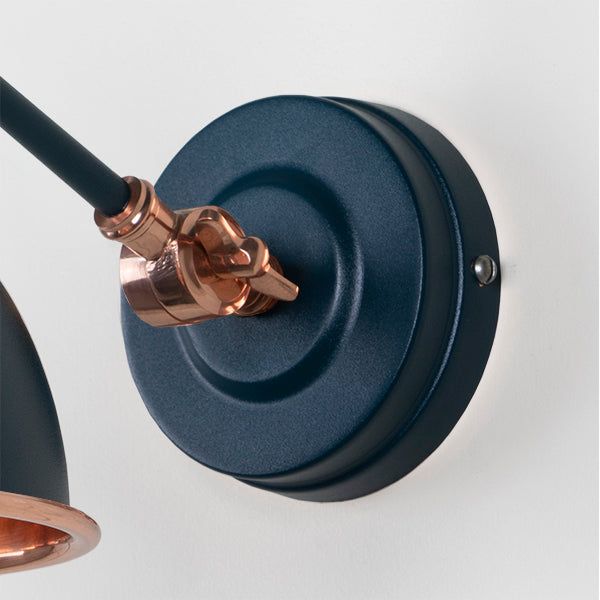 From The Anvil - Smooth Copper Brindley Wall Light in Dusk - Smooth Copper  - 49714SDU - Choice Handles