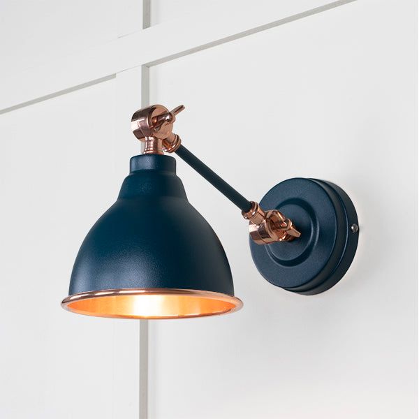 From The Anvil - Smooth Copper Brindley Wall Light in Dusk - Smooth Copper  - 49714SDU