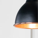From The Anvil - Smooth Copper Brindley Wall Light in Elan Black - Smooth Copper  - 49714SEB - Choice Handles