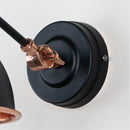 From The Anvil - Smooth Copper Brindley Wall Light in Elan Black - Smooth Copper  - 49714SEB - Choice Handles