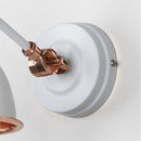 From The Anvil - Smooth Copper Brindley Wall Light in Flock - Smooth Copper  - 49714SF - Choice Handles