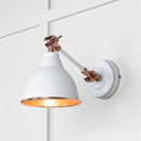 From The Anvil - Smooth Copper Brindley Wall Light in Flock - Smooth Copper  - 49714SF - Choice Handles