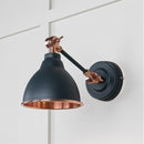 From The Anvil - Smooth Copper Brindley Wall Light in Soot - Smooth Copper  - 49714SSO - Choice Handles