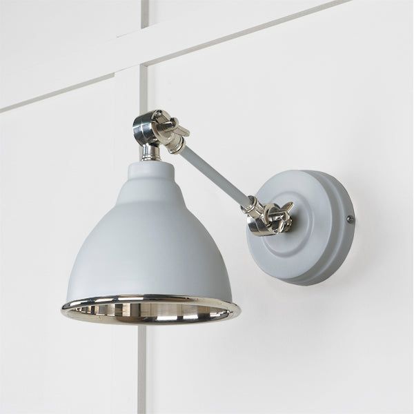 From The Anvil - Smooth Nickel Brindley Wall Light in Birch - Smooth Nickel  - 49715SBI - Choice Handles