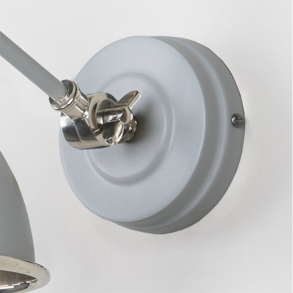From The Anvil - Smooth Nickel Brindley Wall Light in Birch - Smooth Nickel  - 49715SBI - Choice Handles