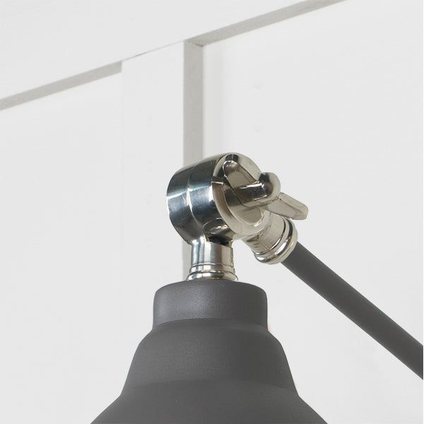 From The Anvil - Smooth Nickel Brindley Wall Light in Bluff - Smooth Nickel  - 49715SBL - Choice Handles