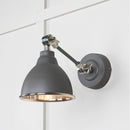 From The Anvil - Smooth Nickel Brindley Wall Light in Bluff - Smooth Nickel  - 49715SBL - Choice Handles
