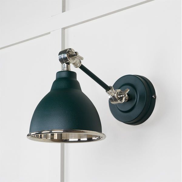 From The Anvil - Smooth Nickel Brindley Wall Light in Dingle - Smooth Nickel  - 49715SDI - Choice Handles