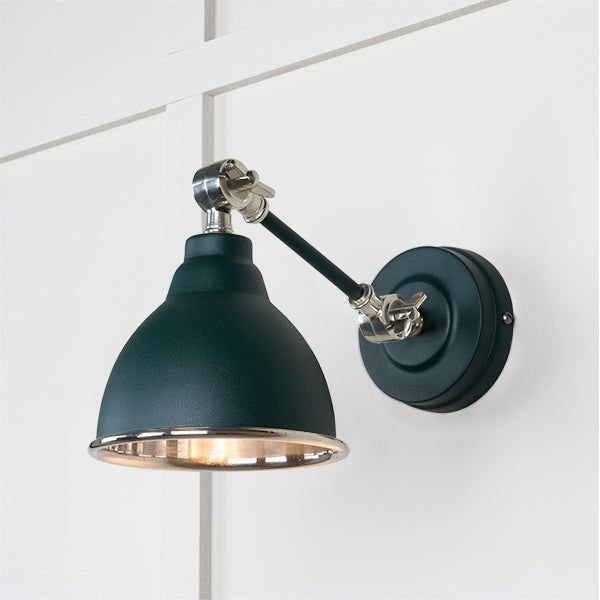 From The Anvil - Smooth Nickel Brindley Wall Light in Dingle - Smooth Nickel  - 49715SDI