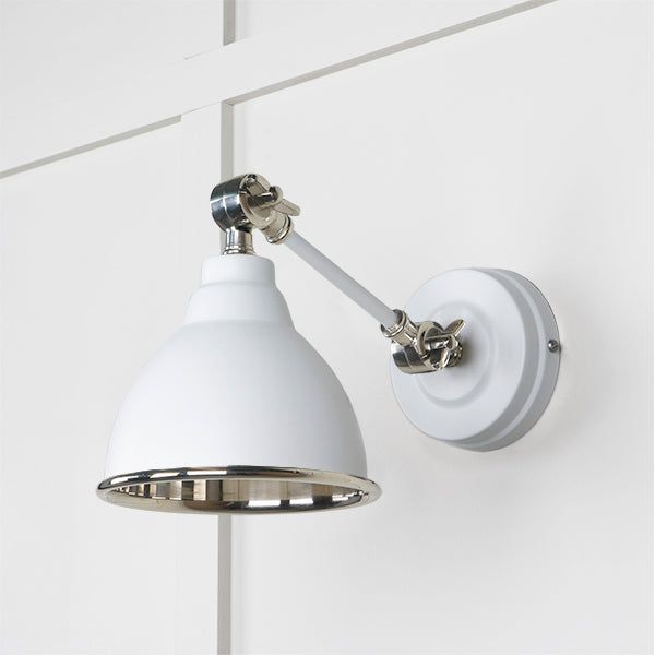 From The Anvil - Smooth Nickel Brindley Wall Light in Heath - Smooth Nickel  - 49715SH