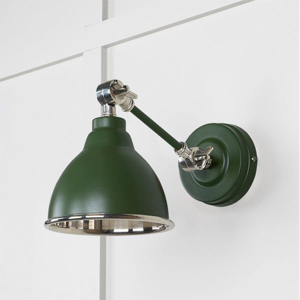 From The Anvil - Smooth Nickel Brindley Wall Light in Slate - Smooth Nickel  - 49715SSL - Choice Handles