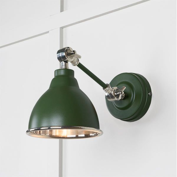 From The Anvil - Smooth Nickel Brindley Wall Light in Heath - Smooth Nickel  - 49715SH