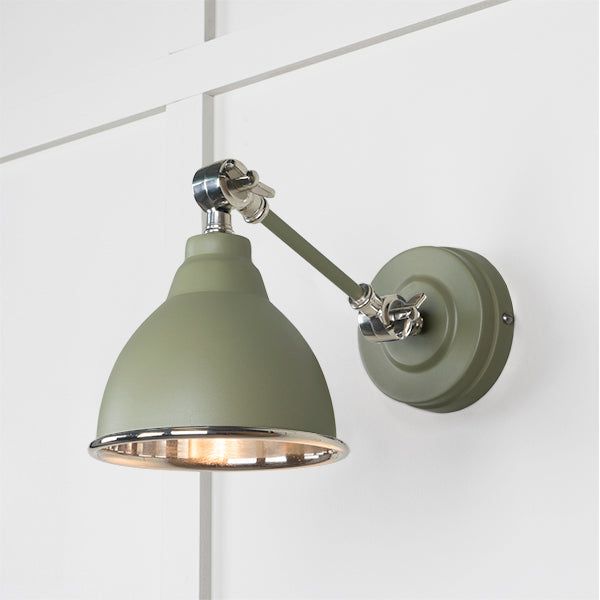 From The Anvil - Smooth Nickel Brindley Wall Light in Tump - Smooth Nickel  - 49715STU