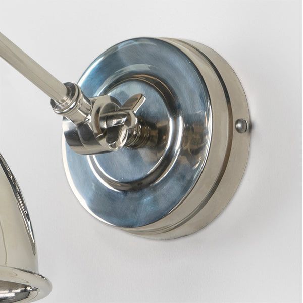 From The Anvil - Smooth Nickel Brindley Wall Light - Smooth Nickel  - 49715 - Choice Handles