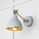 From The Anvil - Smooth Brass Brindley Wall Light in Birch - Smooth Brass  - 49716SBI - Choice Handles