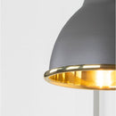 From The Anvil - Smooth Brass Brindley Wall Light in Bluff - Smooth Brass  - 49716SBL - Choice Handles