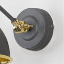 From The Anvil - Smooth Brass Brindley Wall Light in Bluff - Smooth Brass  - 49716SBL - Choice Handles