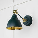 From The Anvil - Smooth Brass Brindley Wall Light in Dingle - Smooth Brass  - 49716SDI - Choice Handles