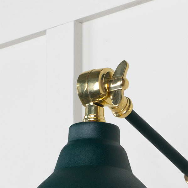 From The Anvil - Smooth Brass Brindley Wall Light in Dingle - Smooth Brass  - 49716SDI