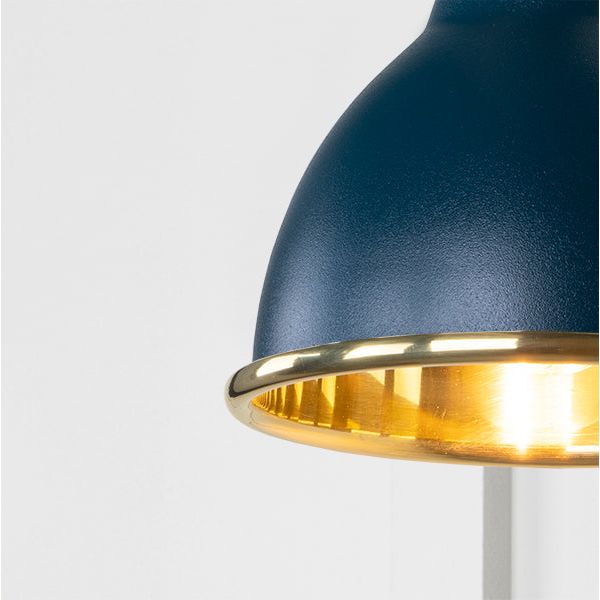 From The Anvil - Smooth Brass Brindley Wall Light in Dusk - Smooth Brass  - 49716SDU
