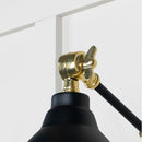 From The Anvil - Smooth Brass Brindley Wall Light in Elan Black - Smooth Brass  - 49716SEB - Choice Handles