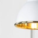 From The Anvil - Smooth Brass Brindley Wall Light in Flock - Smooth Brass  - 49716SF - Choice Handles